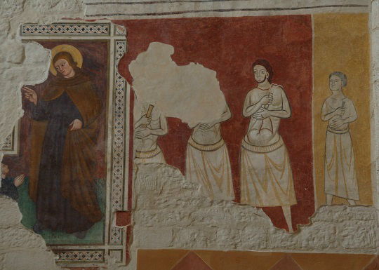 I Flagellanti - affreschi dell'abside di San Bevignate
